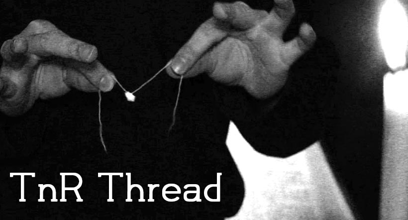 Torn and restored thread
